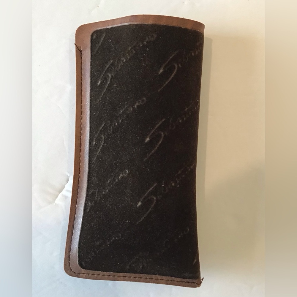 Sebastiano Suede-like Brown Eyeglass Case